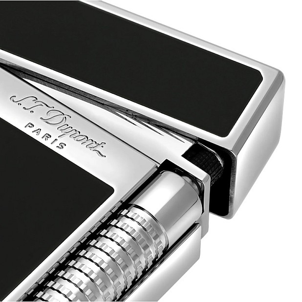 S.T. Dupont Ligne 2 Le Grand Black Lacquer & Palladium Lighter Encendedor
