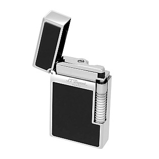 S.T. Dupont Ligne 2 Le Grand Black Lack &amp; Palladium Feuerzeug