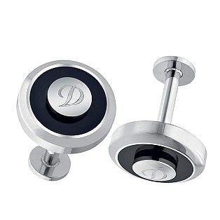 S.T. Dupont Jeton Reversible Black-P Black Cufflinks