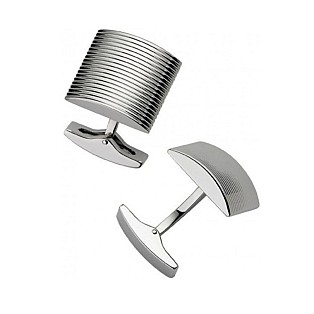 S.T. Dupont Ribbed Gold Cufflinks