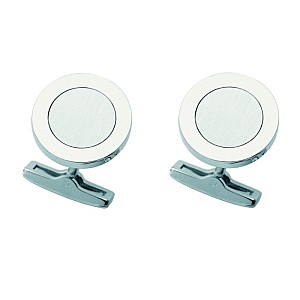 S.T. Dupont Round Platina Abotoaduras
