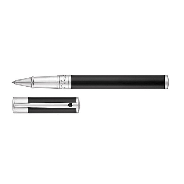 S.T. Dupont D-Initial Black & Chrome Rollerball