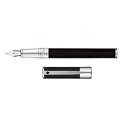 S.T. Dupont D-Initial Black & Chrome Fountain pen