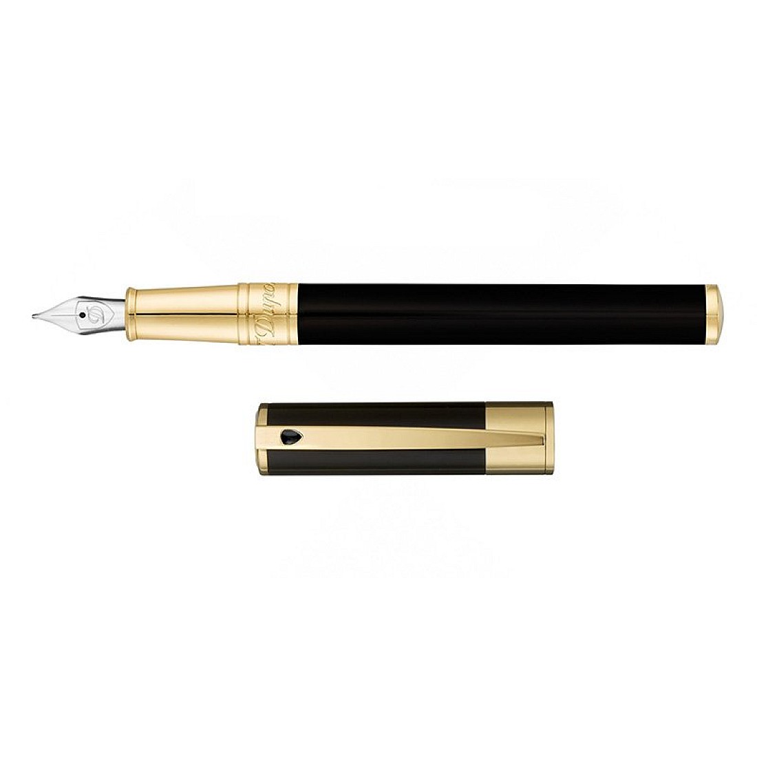 S.T. Dupont D-Initial Black & Gold Fountain pen 260205