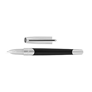 S.T. Dupont Défi Millennium Silver and Black Stylo Plume
