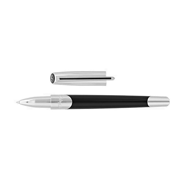 S.T. Dupont Défi Millennium Silver and Black Rollerball