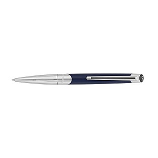 S.T. Dupont Défi Millennium Silver and Blue Ballpoint