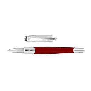 S.T. Dupont Défi Millennium Silver and Matt Red Fountain pen