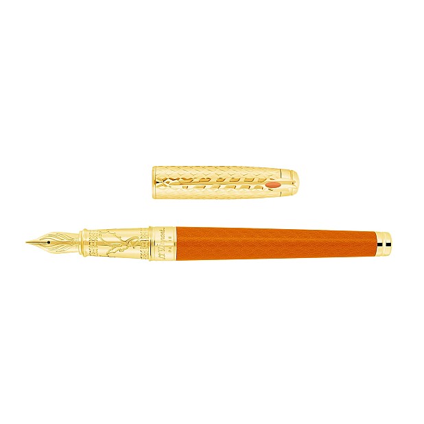 S.T. Dupont Line D Eternity Game of Thrones Fire Orange Large Caneta de Tinta Permanente 420037L