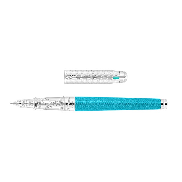 S.T. Dupont Line D Eternity Game of Thrones Icy Blue Large Caneta de Tinta Permanente 420036