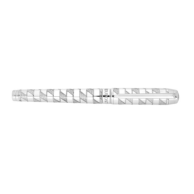 S.T. Dupont Line D Eternity Monogram 1872 Silver XL Vulpen