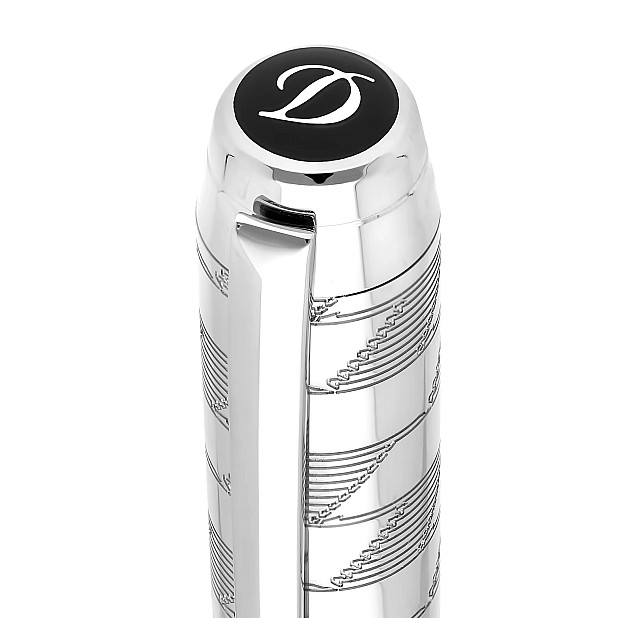 S.T. Dupont Line D Eternity Monogram 1872 Silver XL Vulpen