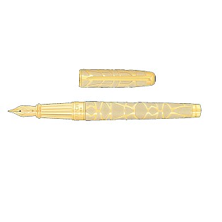 S.T. Dupont Line D Eternity Orlinski Gold Large Fountain pen