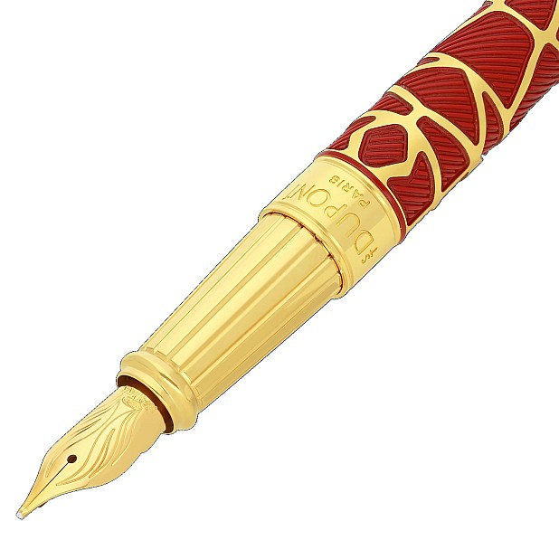 S.T. Dupont Line D Eternity Orlinski Red & Gold Large Caneta de Tinta Permanente 420060L