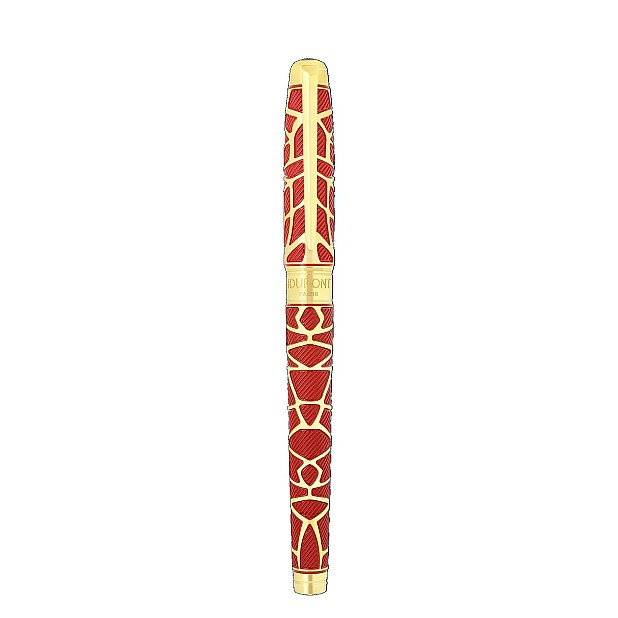 S.T. Dupont Line D Eternity Orlinski Red & Gold Large Caneta de Tinta Permanente 420060L
