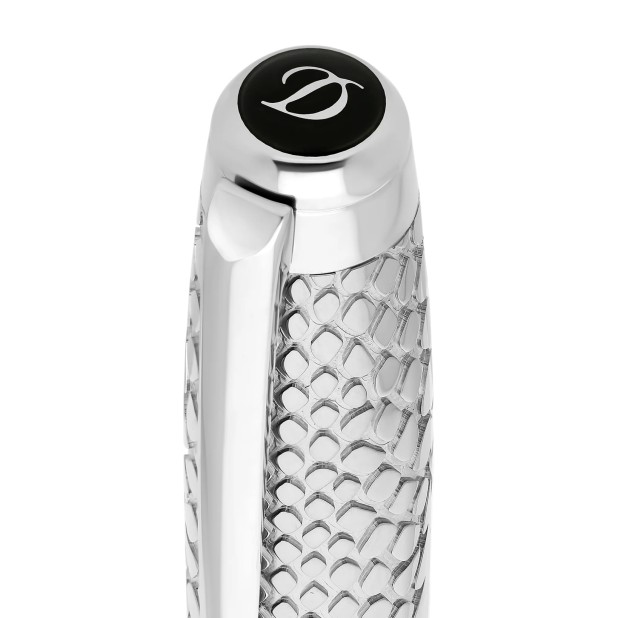 S.T. Dupont Line D Eternity Snake Skin Black Large Stylo plume 420079L