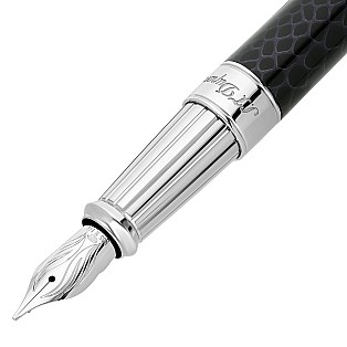 S.T. Dupont Line D Eternity Snake Skin Black Large Fountain pen