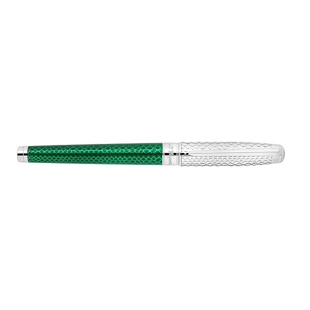 S.T. Dupont Line D Eternity Snake Skin Green Large Stylo plume 420078L