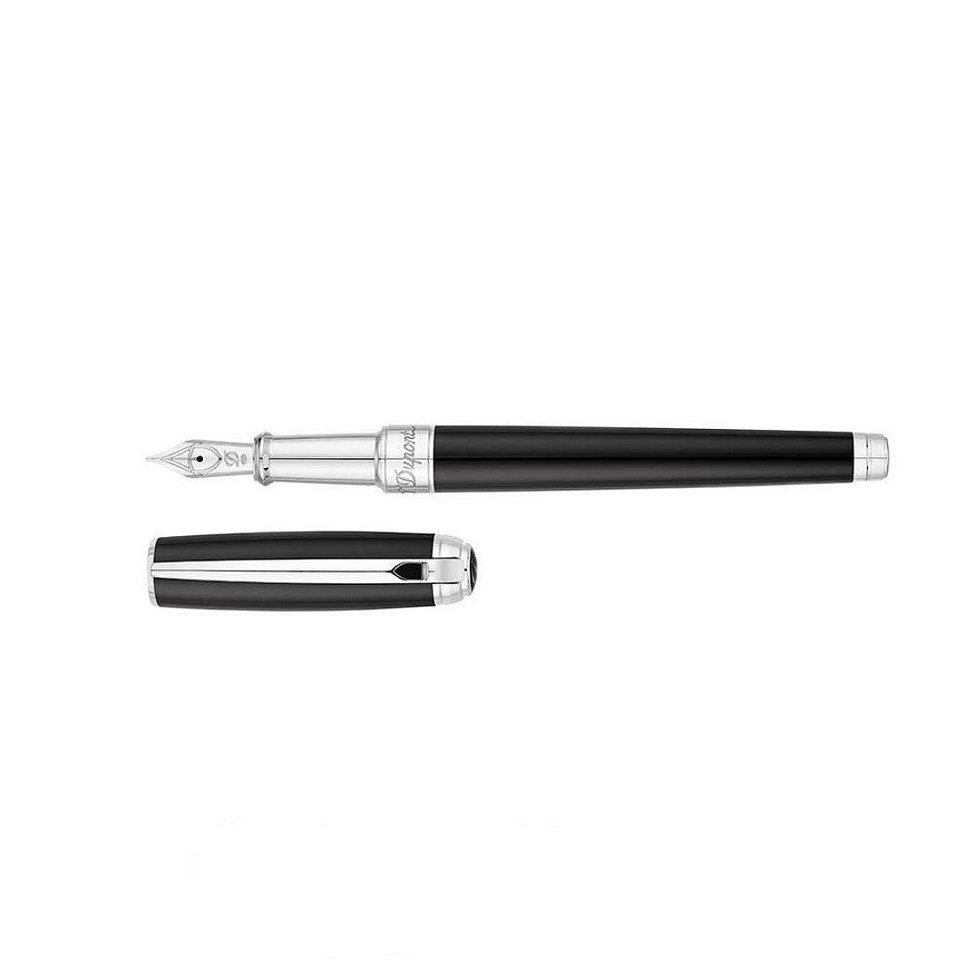 S.T. Dupont Line D Black PT Medium Fountain pen