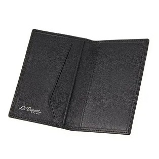 S.T. Dupont Defi Black Leather Business Card Holder