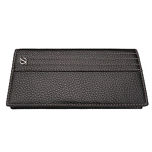 S.T. Dupont Defi Black Leather Wallet (7 Credit Cards)