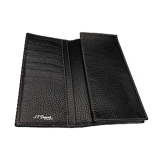 S.T. Dupont Defi Black Leather Wallet (7 Credit Cards)