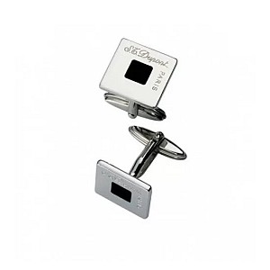 S.T. Dupont Metropolitan Palladium and Black Laque Cufflinks