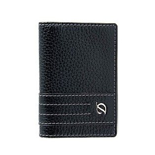 S.T. Dupont Defi Black Leather Business Card Holder