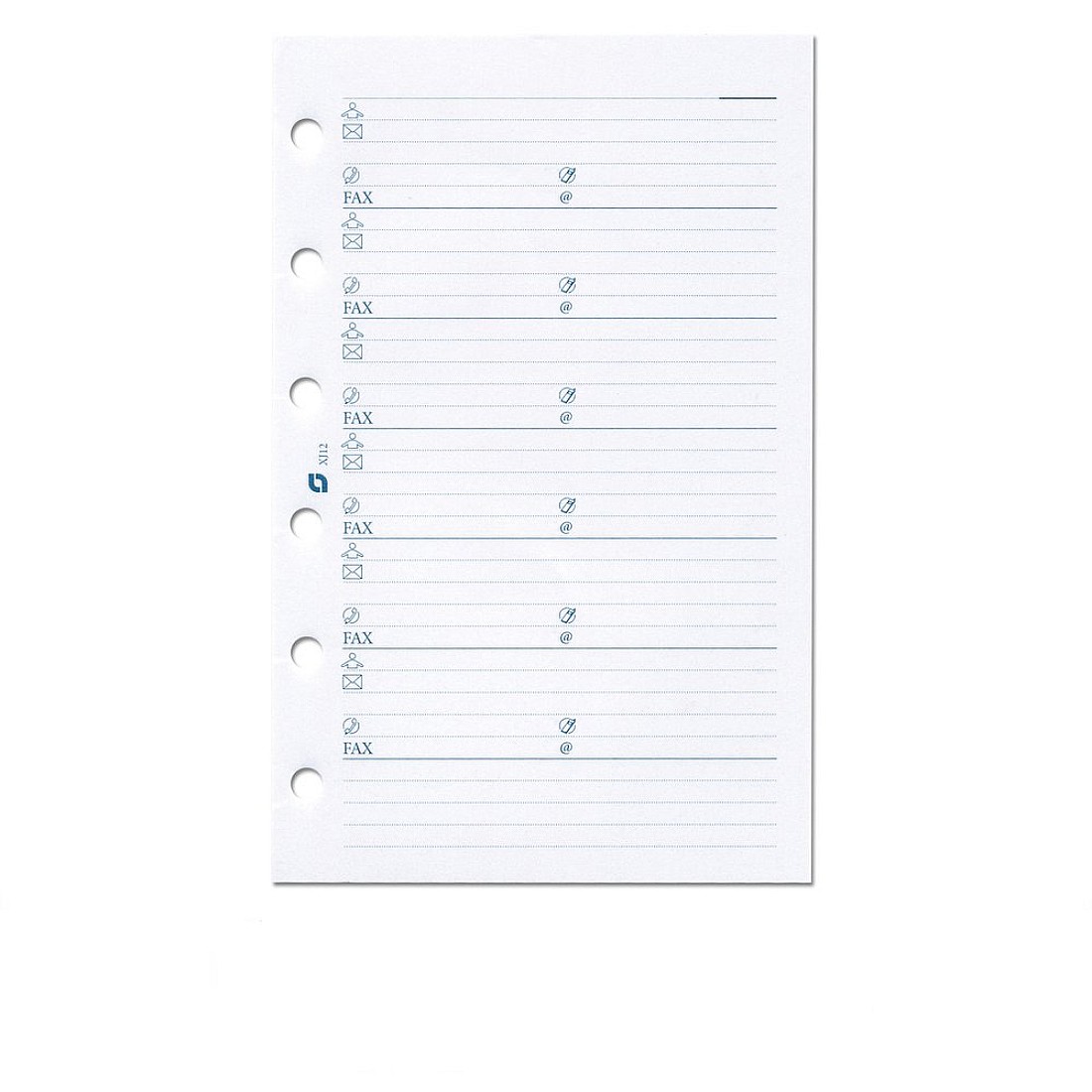Succes Refill A5 White Address Notepaper