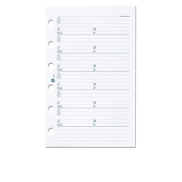 Mini - Succes Refill Mini White Address Notepaper
