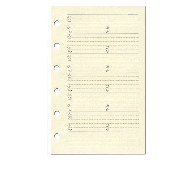 Succes Refill Mini Cream Address Notepaper