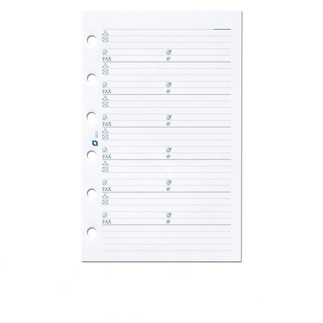 Succes Refill Senior White Address Notepaper