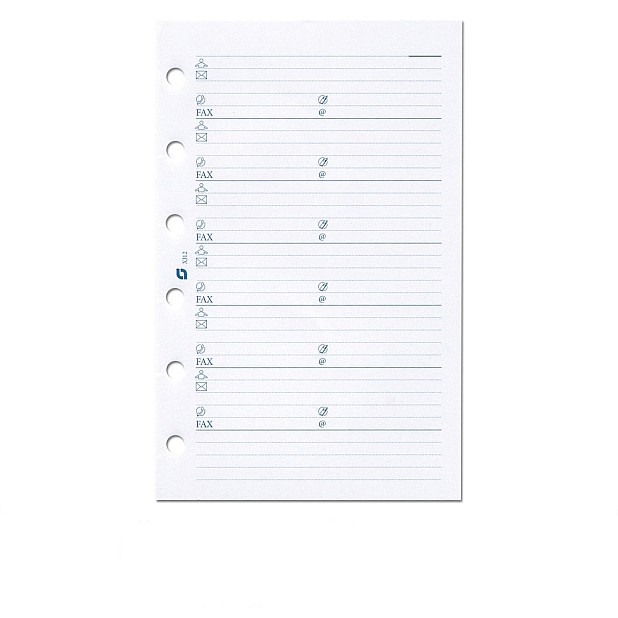 Succes Refill Senior White Address Notepaper