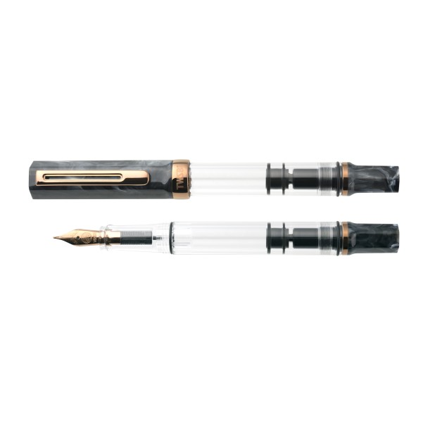 TWSBI Eco Black Marble with Bronze Stylo Plume