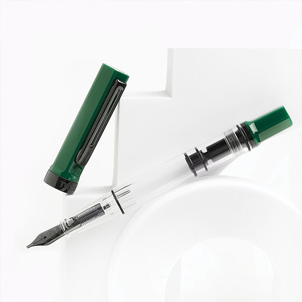 TWSBI Eco Green Irish with Onyx Reservoarpenna
