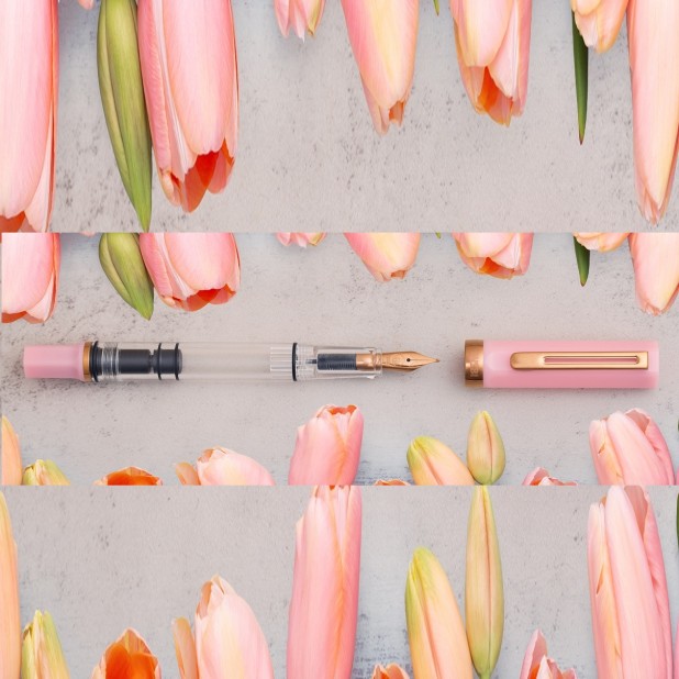 TWSBI Eco Pink Lemonade with Bronze Reservoarpenna