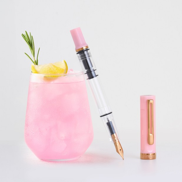 TWSBI Eco Pink Lemonade with Bronze Reservoarpenna