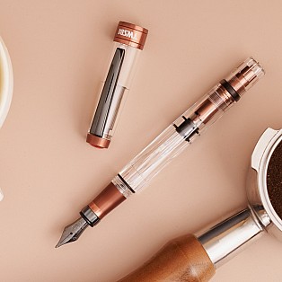 TWSBI Diamond 580 AL R Affogato with Onyx Caneta de Tinta Permanente