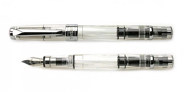 TWSBI Diamond 580 Clear Fountain pen | Appelboom.com