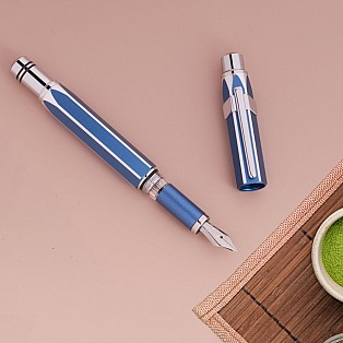 TWSBI Precision Gemini Blue Caneta de Tinta Permanente