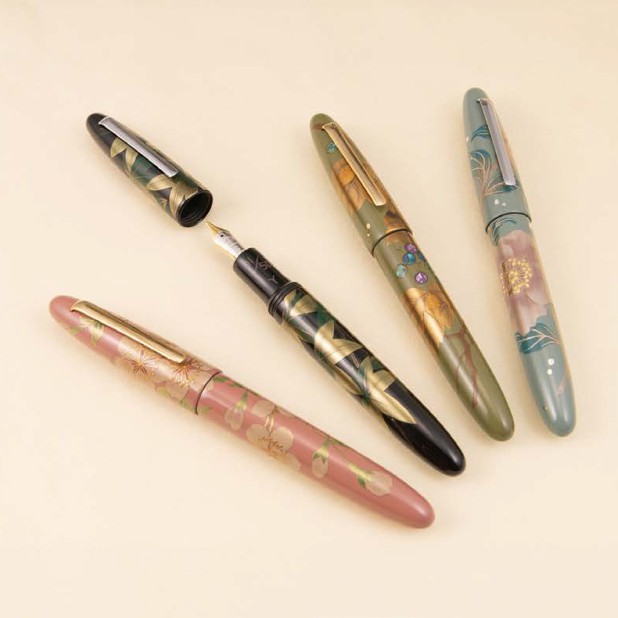 Taccia Mizu-ki Maki-e Urushi Kanshakuyaku Fountain pen
