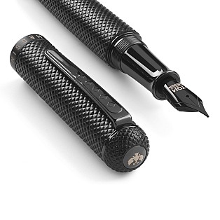 Tom Hessin Charles 1870 Gherkin Collection All Black Caneta de tinta permanente