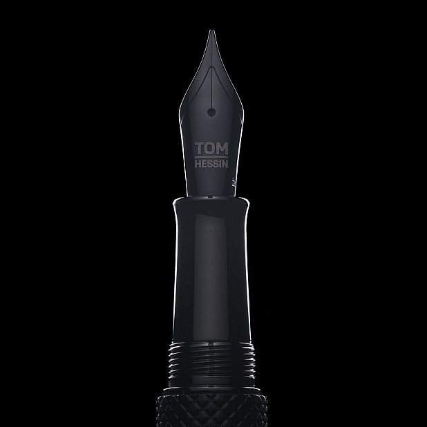 Tom Hessin Charles 1870 Gherkin Collection All Black Pióro wieczne