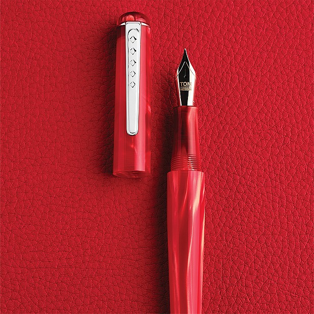 Tom Hessin Charles Collection Exhibition Red Füllfederhalter