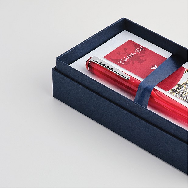 Tom Hessin Charles Collection Exhibition Red Füllfederhalter
