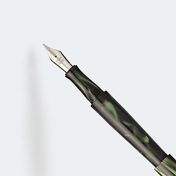 Tom Hessin Charles Collection Highland Green Stylo Plume