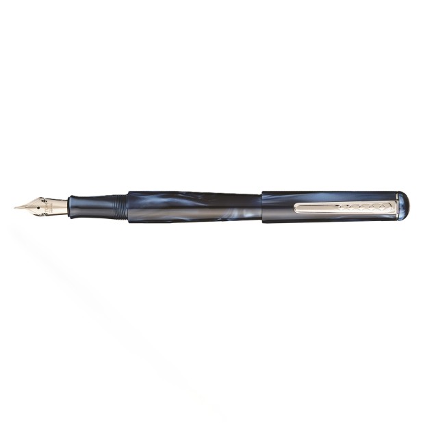 Tom Hessin Charles Collection Signature Blue Füllfederhalter