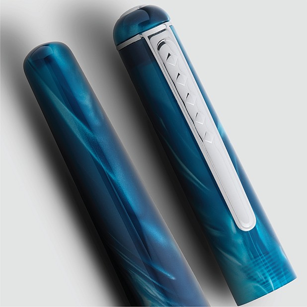 Tom Hessin Charles Collection Thames Blue Pluma estilográfica