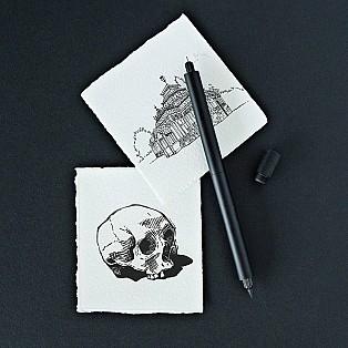 Tom's Studio Lumos Pro Black Double-Tip Fineliner Tom's Studio Lumos Pro Black Double-Tip Fineliner