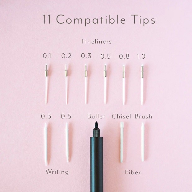Tom's Studio Lumos Pro Black Single-Tip Fineliner